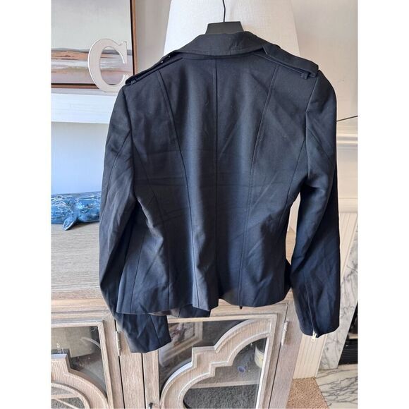 Ann Taylor Moto Jacket in Black Size 4 - Picture 8 of 12